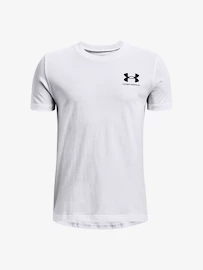 Koszulka chłopięca Under Armour SPORTSTYLE LEFT CHEST SS-WHT