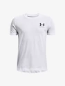 Koszulka chłopięca Under Armour  SPORTSTYLE LEFT CHEST SS-WHT XS