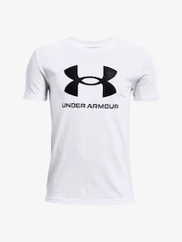 Koszulka chłopięca Under Armour Sportstyle Logo SS-WHT