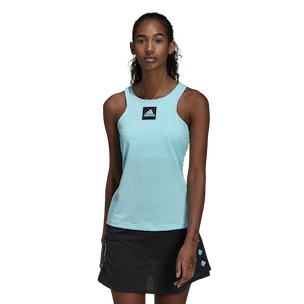 Koszulka damska adidas  Paris Y-Tank Primeblue Aqua M