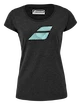 Koszulka damska Babolat  Exercise Flag Tee Women Black Heather L