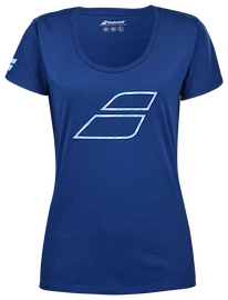 Koszulka damska Babolat Exercise Flag Tee Women Sodalite Blue