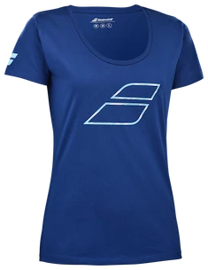 Koszulka damska Babolat  Exercise Flag Tee Women Sodalite Blue