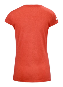 Koszulka damska Babolat  Exercise Stripes Tee Poppy Red S