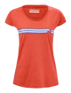 Koszulka damska Babolat  Exercise Stripes Tee Poppy Red S