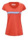 Koszulka damska Babolat  Exercise Stripes Tee Poppy Red S