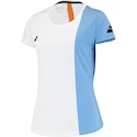 Koszulka damska Babolat  Play Cap Sleeve Top Women White/Blue Hthr