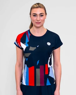 Koszulka damska BIDI BADU  New York 2024 Capsleeve Dark Blue/Red