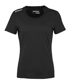 Koszulka damska CCM Crew Neck SS TEE Black