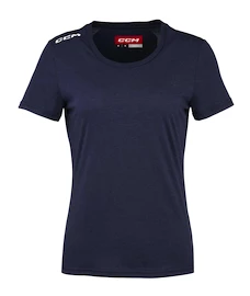 Koszulka damska CCM Crew Neck SS TEE True Navy