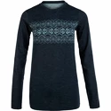 Koszulka damska Endurance  Yalia Seamless Wool Print LS Baselayer Dark Blue