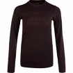 Koszulka damska Endurance  Yalia Seamless Wool Print LS Baselayer Dark Purple