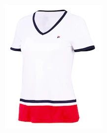 Koszulka damska Fila T-Shirt Elisabeth White/Fila Red