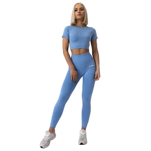 Koszulka damska GymBeam  FLO CropTop Blue