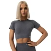 Koszulka damska GymBeam  FLO CropTop Grey