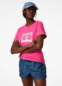 Koszulka damska Helly Hansen  F2F Organic Cotton T-Shirt Cascadia Pink