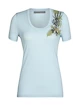 Koszulka damska Icebreaker  Tech Lite II SS Scoop Tee Fabulous Fer Haze L