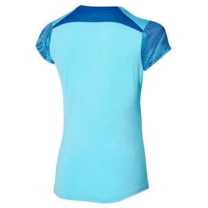 Koszulka damska Mizuno  Charge Printed Tee  Blue Glow