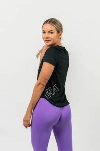 Koszulka damska Nebbia  FIT Activewear Functional T-shirt with Short Sleeves black