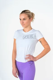 Koszulka damska Nebbia FIT Activewear Functional T-shirt with Short Sleeves white