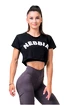 Koszulka damska Nebbia  Fit & Sporty crop top black