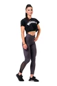 Koszulka damska Nebbia  Fit & Sporty crop top black