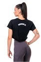 Koszulka damska Nebbia  Fit & Sporty crop top black