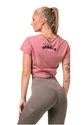 Koszulka damska Nebbia  Fit & Sporty crop top old rose