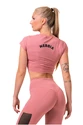 Koszulka damska Nebbia Hero Sporty crop top old rose