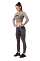 Koszulka damska Nebbia Hero Sporty Hero crop top long sleeve mocha