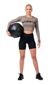 Koszulka damska Nebbia Hero Sporty Hero crop top long sleeve mocha