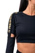 Koszulka damska Nebbia Honey Bunny Crop Top 821 black