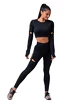 Koszulka damska Nebbia Honey Bunny Crop Top 821 black