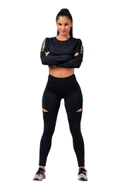 Koszulka damska Nebbia Honey Bunny Crop Top 821 black