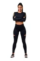 Koszulka damska Nebbia Honey Bunny Crop Top 821 black S