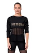 Koszulka damska Nebbia Intense Mesh T-shirt 805 black