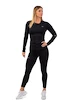 Koszulka damska Nebbia  Long Sleeve Smart Pocket Sporty Top 418 black XS