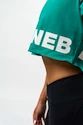 Koszulka damska Nebbia POWERHOUSE Oversized Crop Top green