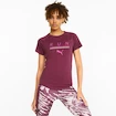 Koszulka damska Puma  Run 5K Logo Tee Grape Wine L