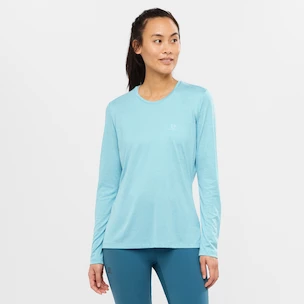 Koszulka damska Salomon  Agile LS Tee Crystal Blue S