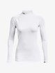 Koszulka damska Under Armour ColdGear Authentics Mockneck-WHT