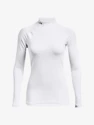 Koszulka damska Under Armour ColdGear Authentics Mockneck-WHT