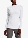 Koszulka damska Under Armour ColdGear Authentics Mockneck-WHT