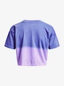 Koszulka damska Under Armour  DIP DYE CROP SS-BLU