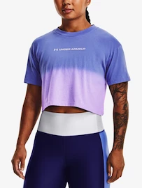 Koszulka damska Under Armour DIP DYE CROP SS-BLU