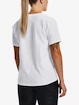 Koszulka damska Under Armour  Esential Cttn Stretch Tee-WHT