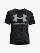 Koszulka damska Under Armour  LOGO AOP HEAVYWEIGHT SS-BLK M