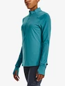 Koszulka damska Under Armour  Qualifier Run 2.0 1/2 Zip-BLU