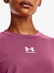 Koszulka damska Under Armour  Rival Terry Crew-PNK