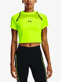 Koszulka damska Under Armour Run Anywhere Crop SS-GRN